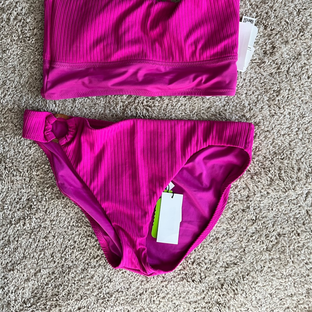 Sanctuary Pink One-Shoulder Swimsuit